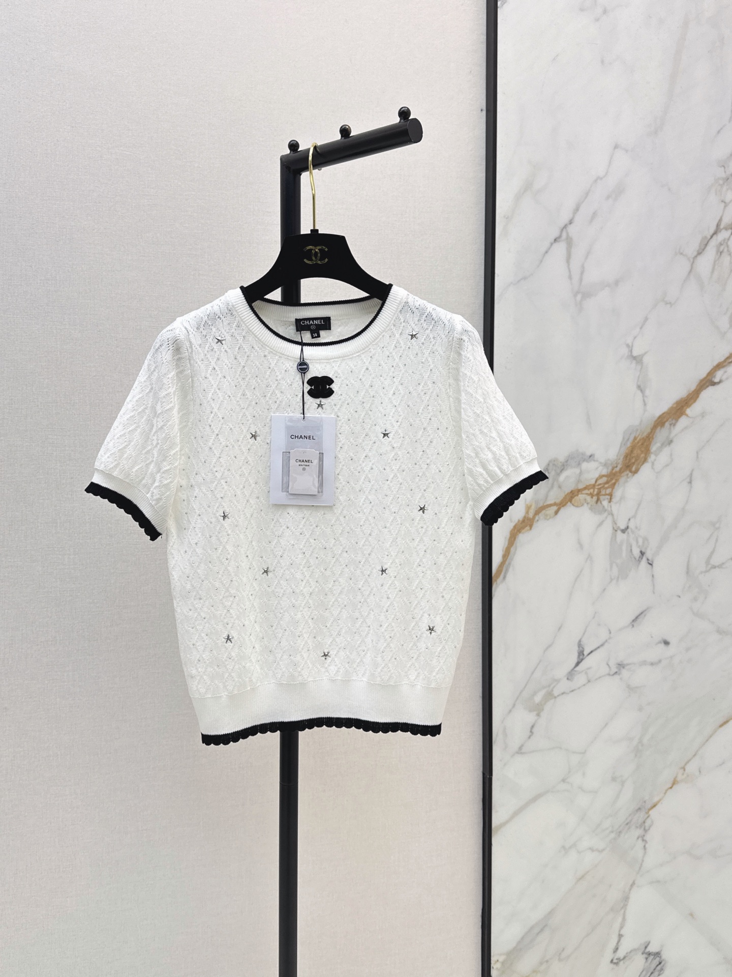 Chan New Short-sleeve knitwear