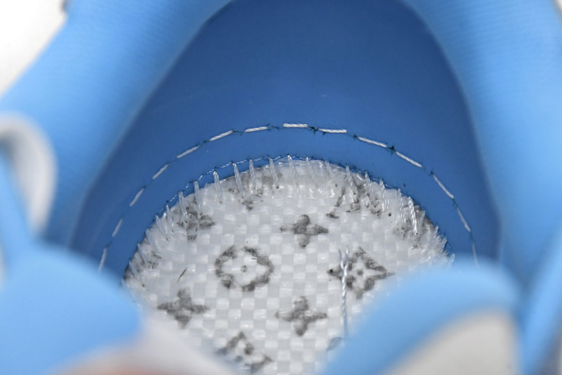 Pkkicks God Batch LOUIS VUITTON Trainer Blue Cloth Surface GO0232