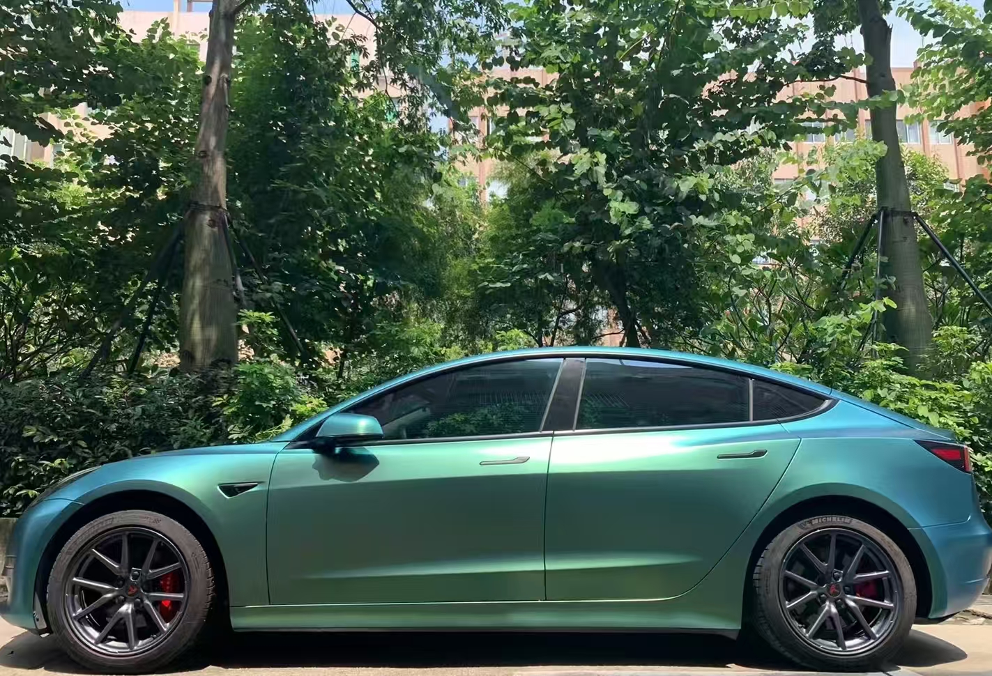 75ft x 5ft / matte Spring Green chameleon vinyl wrap sticker PET