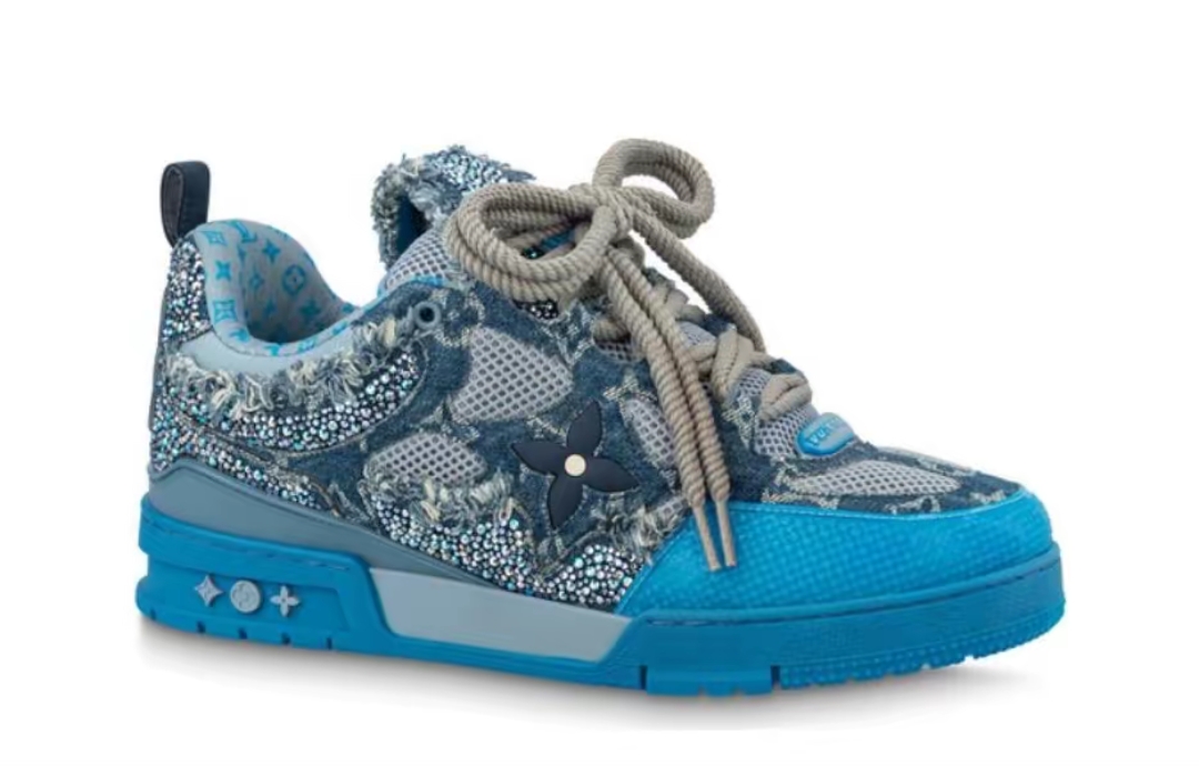Pkkicks God Batch LOUIS VUITTON Blue Water Diamond