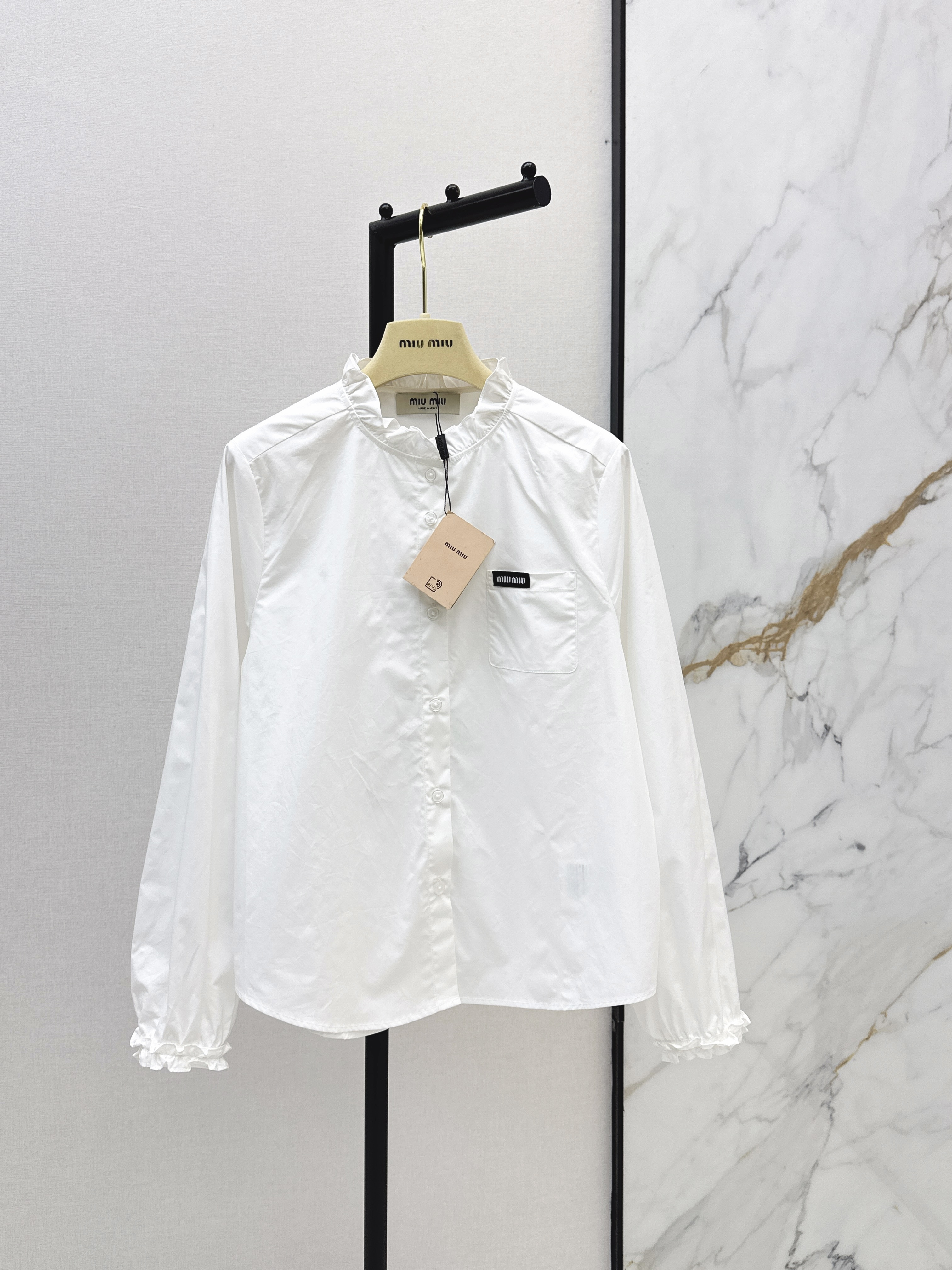 Miu New ruffle shirt