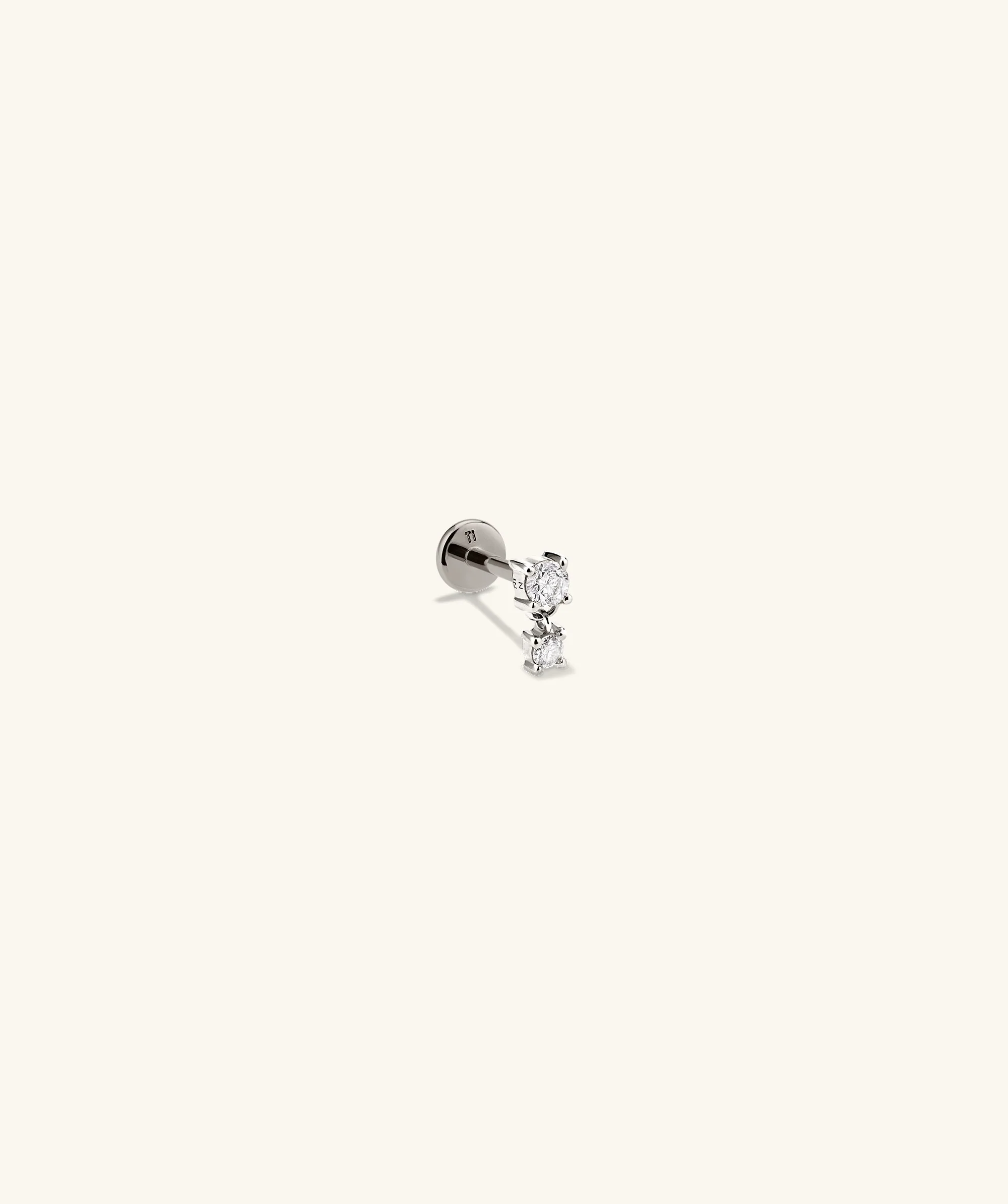 Piercing Studio - Single Diamond Droplet Stud