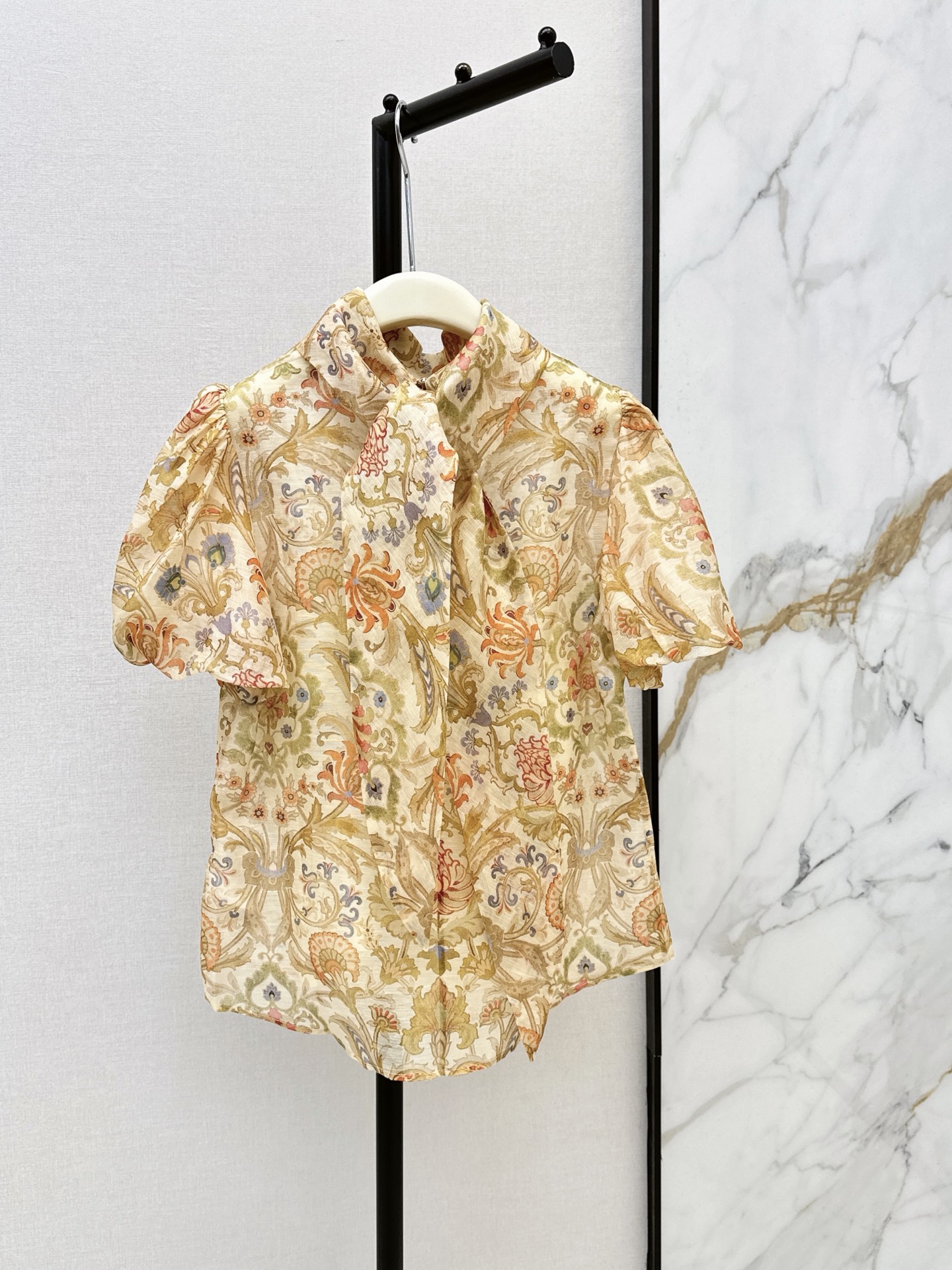 Zimm New Printed Ribbon Top