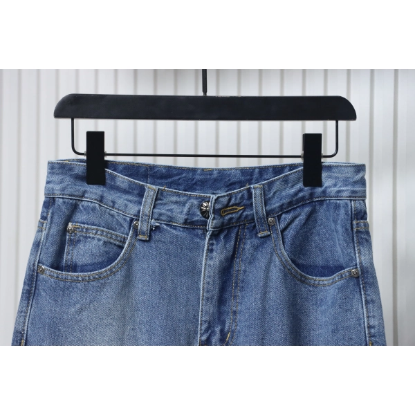 Chrome Hearts Miami Art Basel White Red Cross Patch Jeans