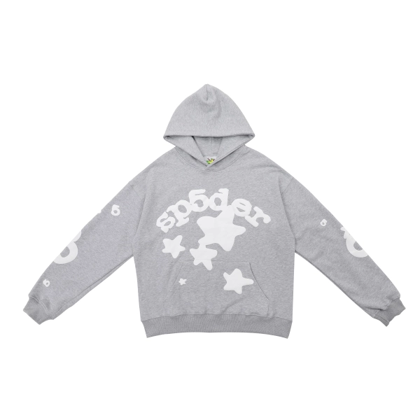 Sp5der Grey Beluga Hoodie