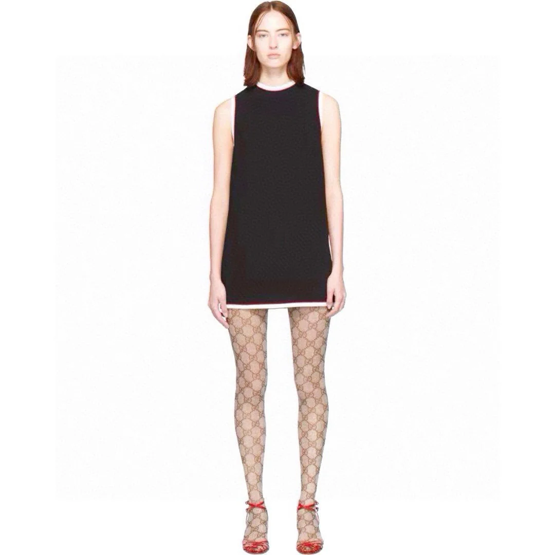 Guc NEW Double G logo mesh stockings