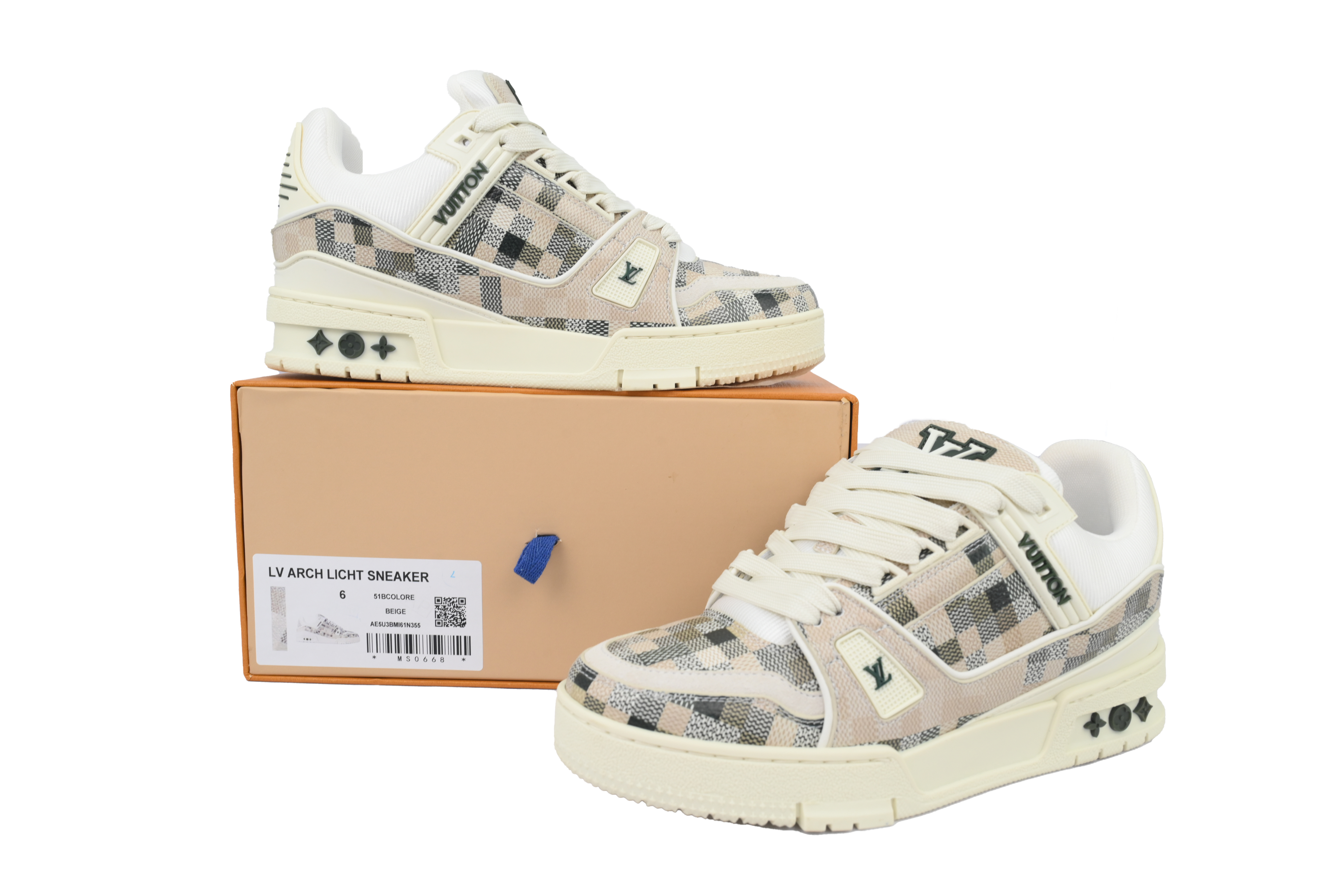 Pkkicks God Batch Louis Vuitton Grey White Grid