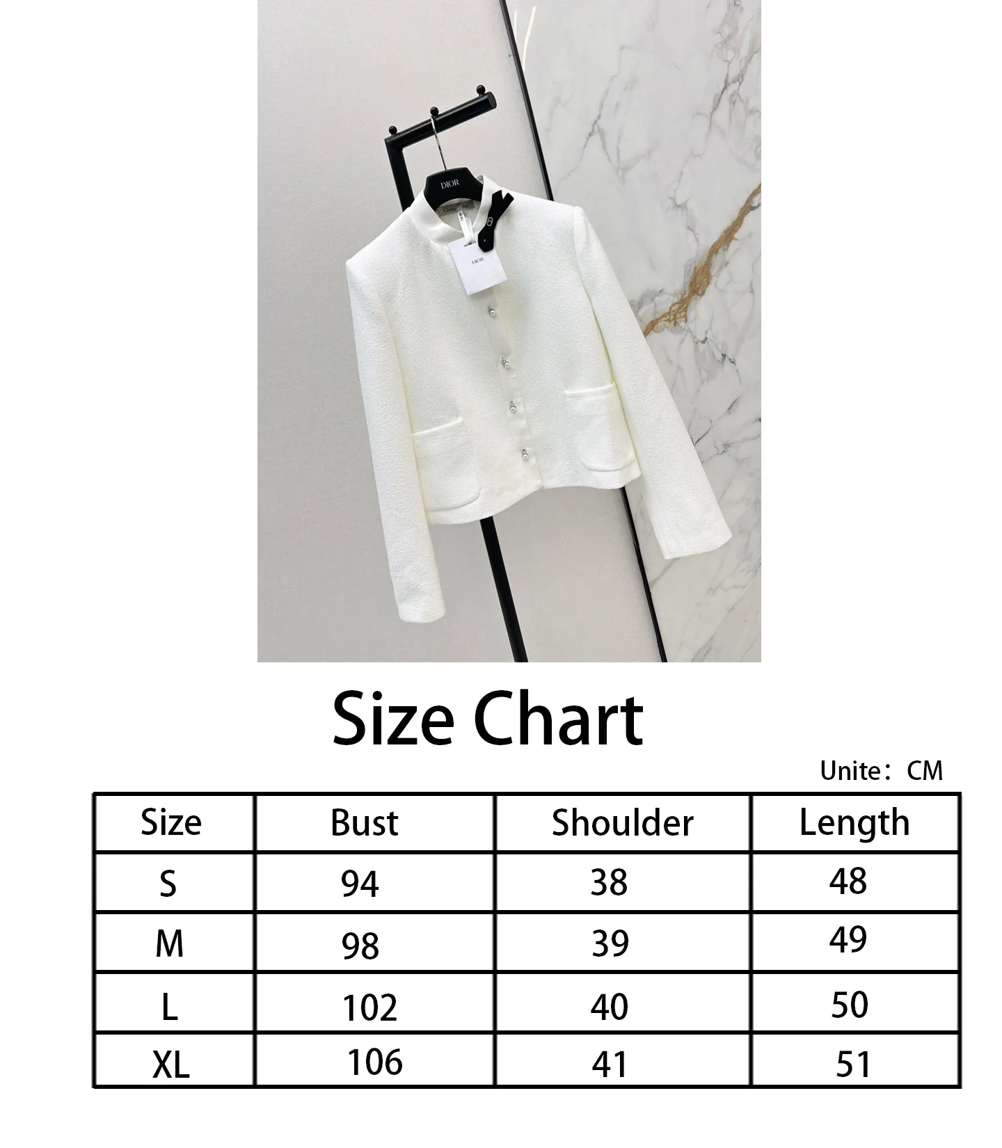 CD NEW stand-up collar bow jacket