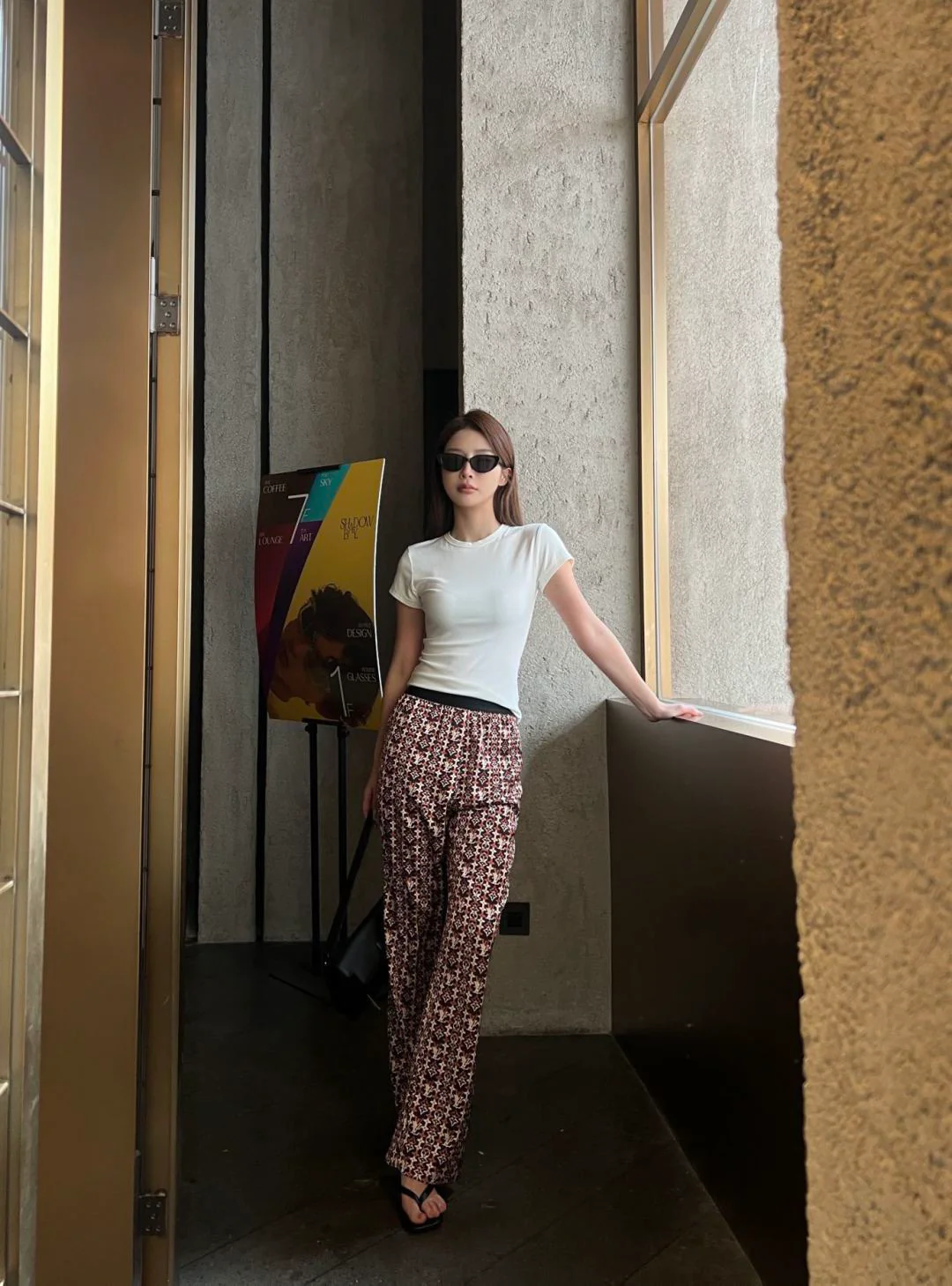 Louis NEW printed straight leg pants