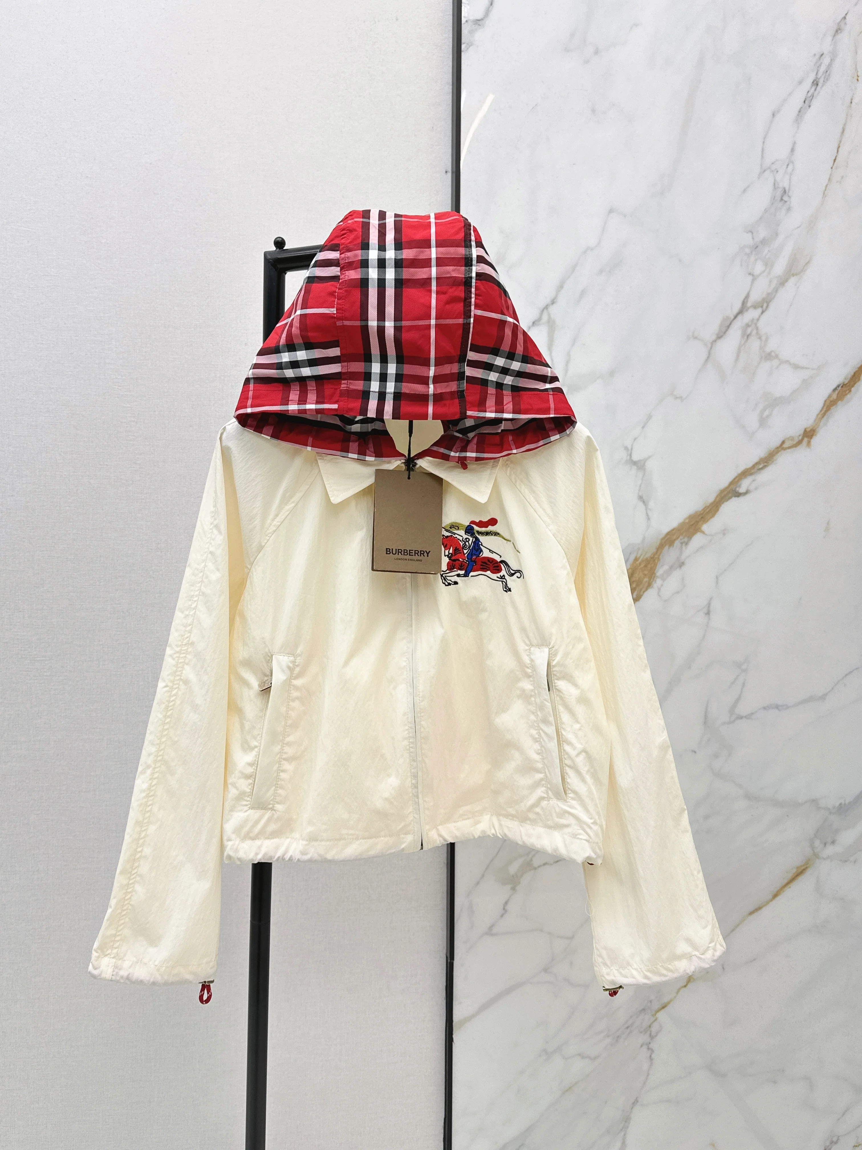 Bur NEW check contract trench coats
