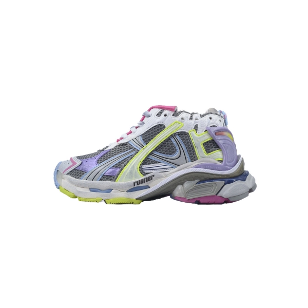 Balenciaga Runner Sneaker Pink Blue Purple 772767 W3RNY 0361