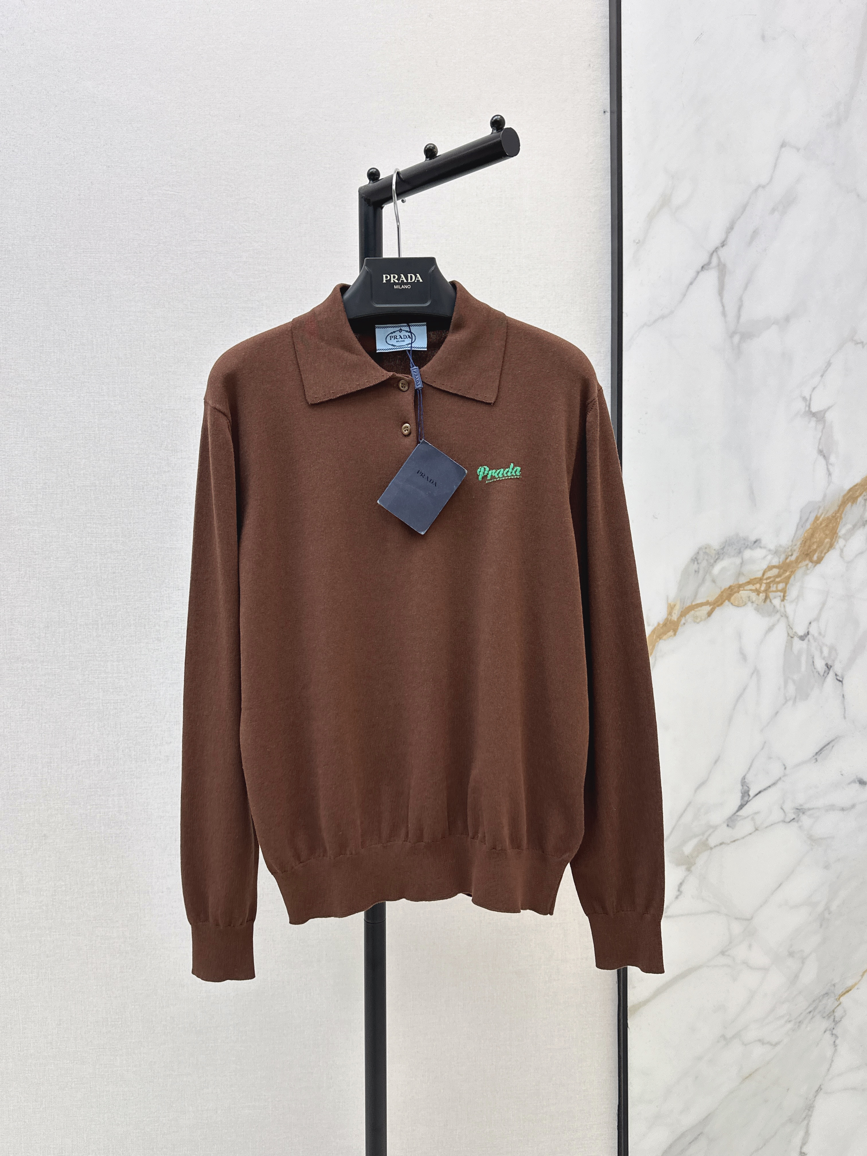 Pra New knit polo sweater