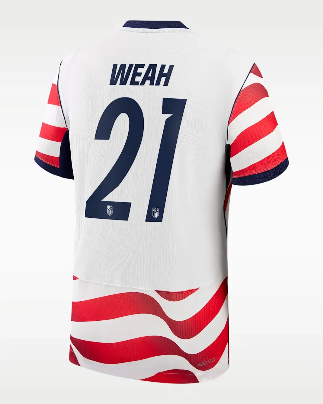Timothy Weah #21 USMNT USA Outlaws Home Soccer Jersey 2026