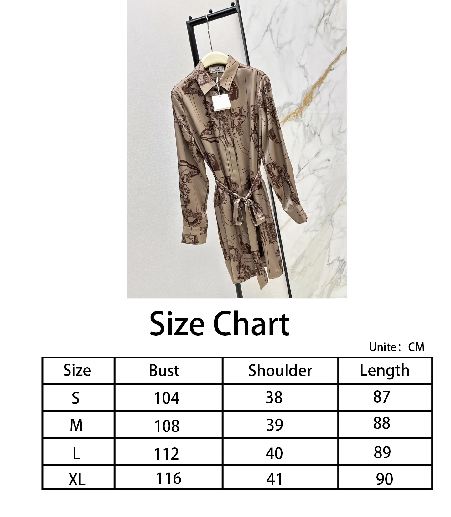 Herm NEW print silk dress