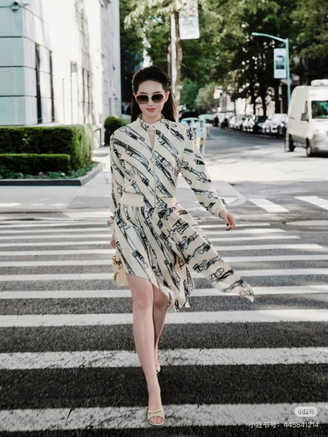 Louis New Printed Irregular Skirt