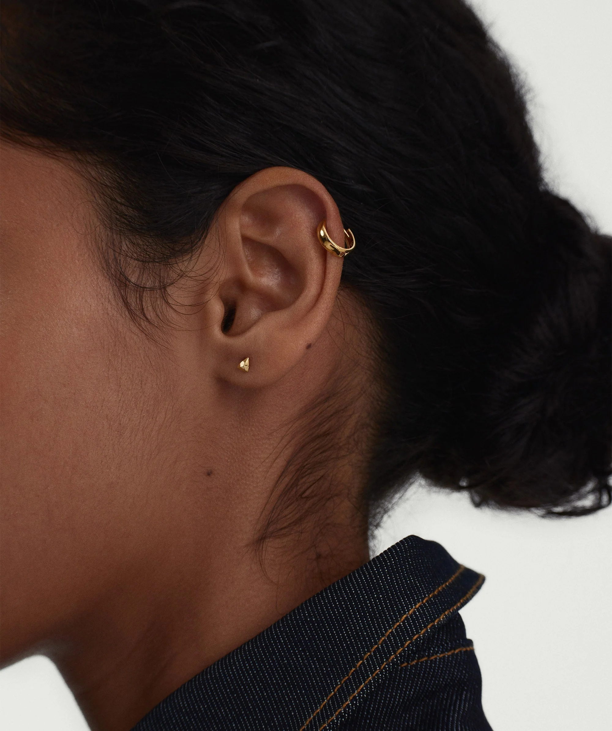 Piercing Studio - Single Puffy Pyramid Flat Back Stud