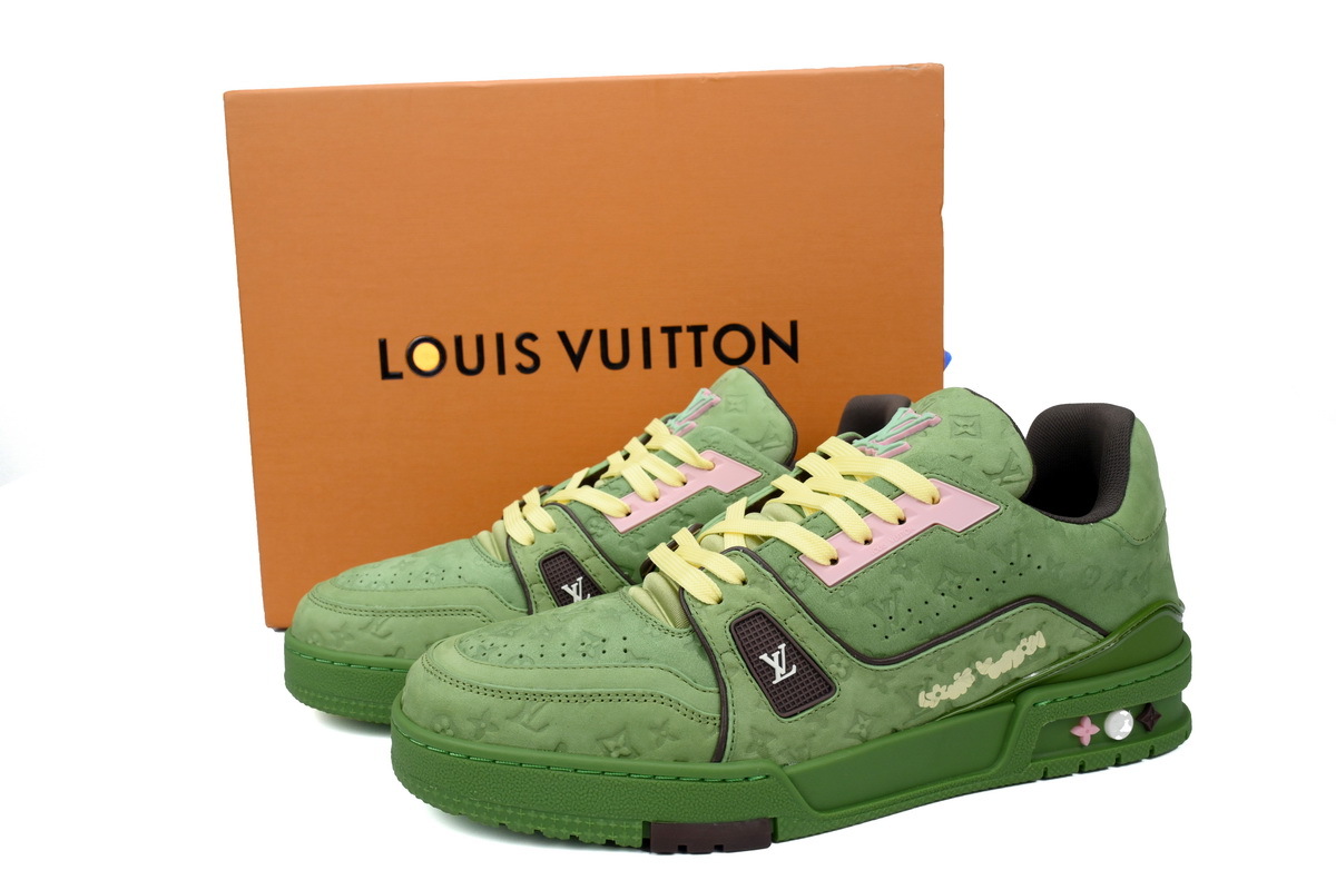 Pkkicks God Batch Tyler x LOUIS VUITTON Trainer Green