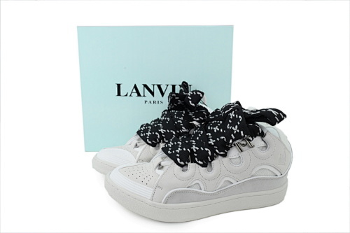 Lanvin Curb Sneakers White