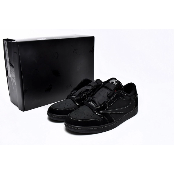 Travis Scott x Air Jordan 1 Low OG SP Black Phantom  DM7866-001（Top version）