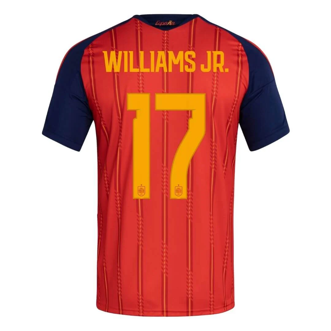 WILLIAMS JR. #17 Spain Home Soccer Jersey 2026 World Cup