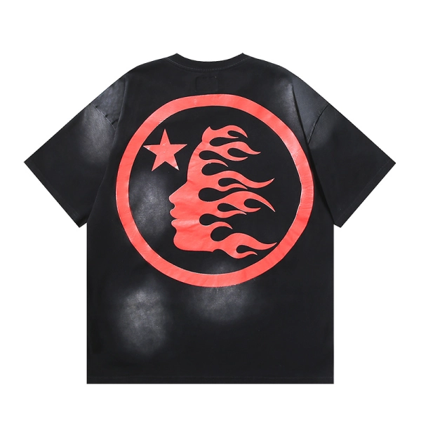 Hellstar Sport Logo Gel Black T-Shirt Red