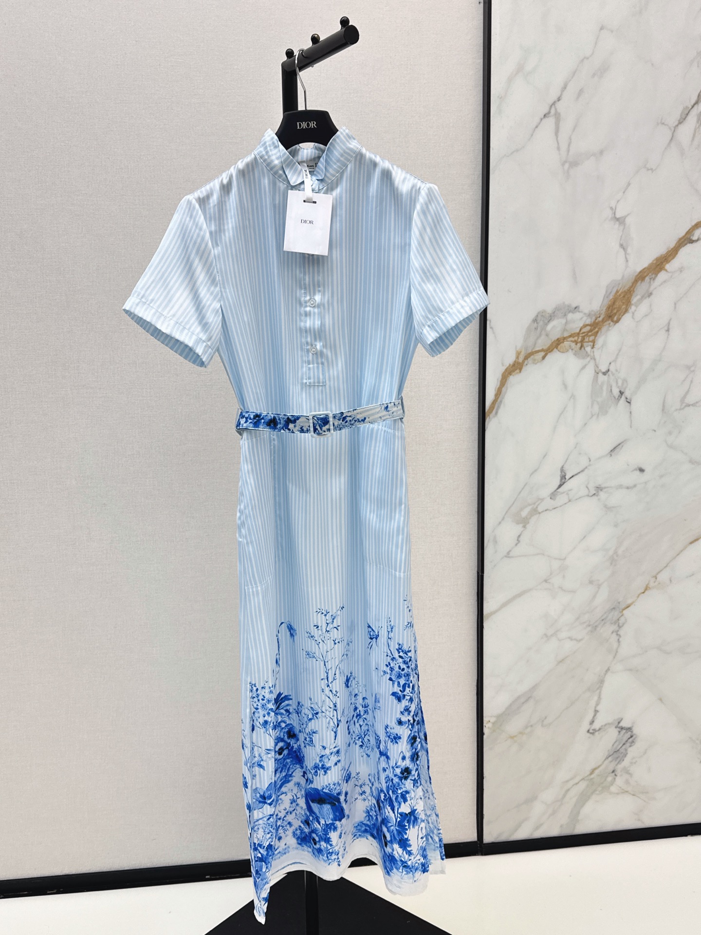 CD New Floral striped dress