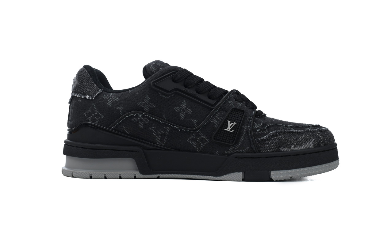 Pkkicks God Batch Louis Vuitton Trainer 'Black Monogram Denim