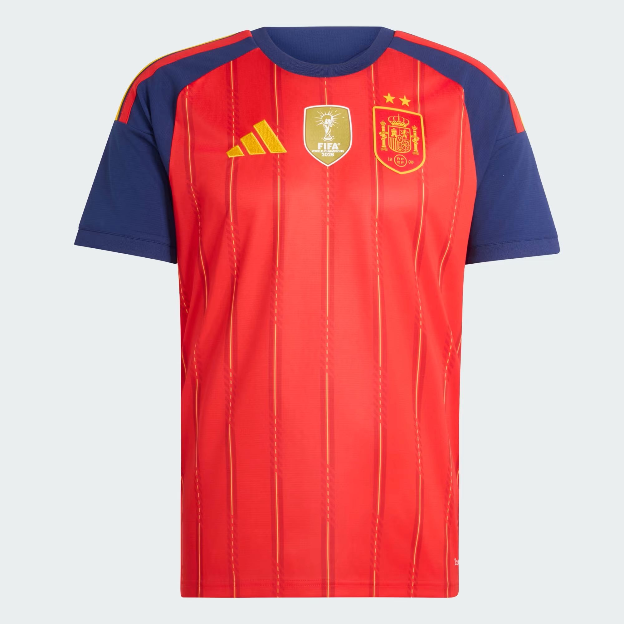 2026 World Cup Spain Home Fan-Version Soccer Jersey (Two stars) 1:1 Thai Quality