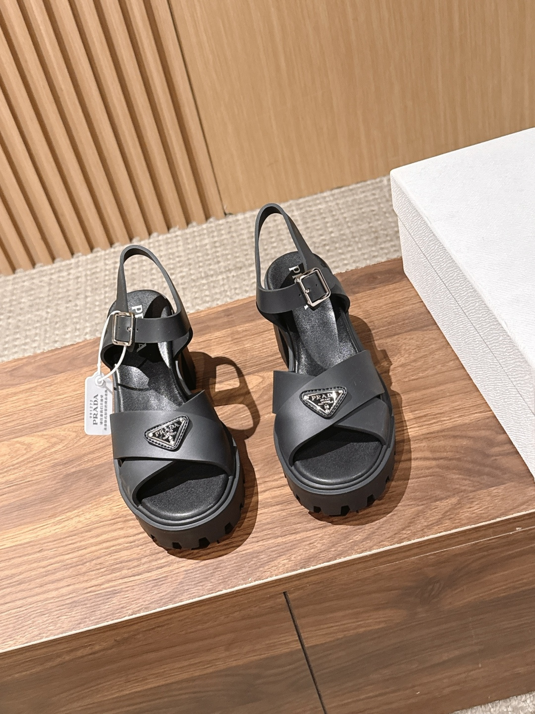 Prad New High-heeled strappy sandals