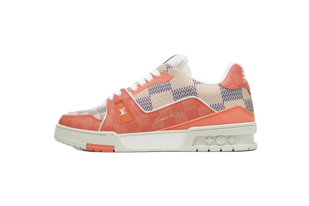 Pkkicks God Batch LOUIS VUITTON Trainer White Orange