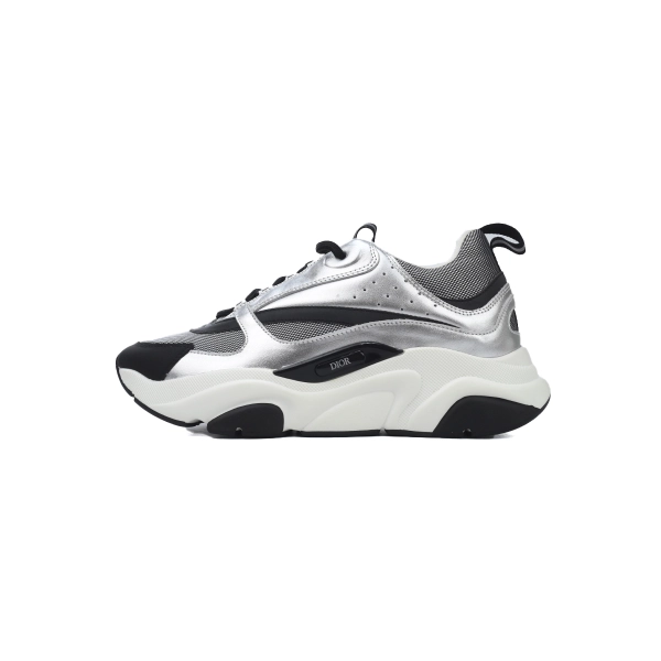 Dior B22 Sneakers  Black Grey Silver