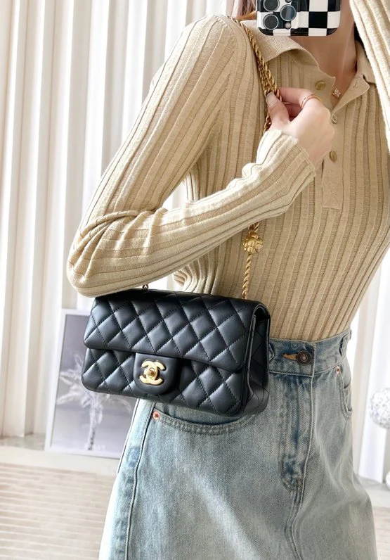 Chan New 23s Chain flap bag