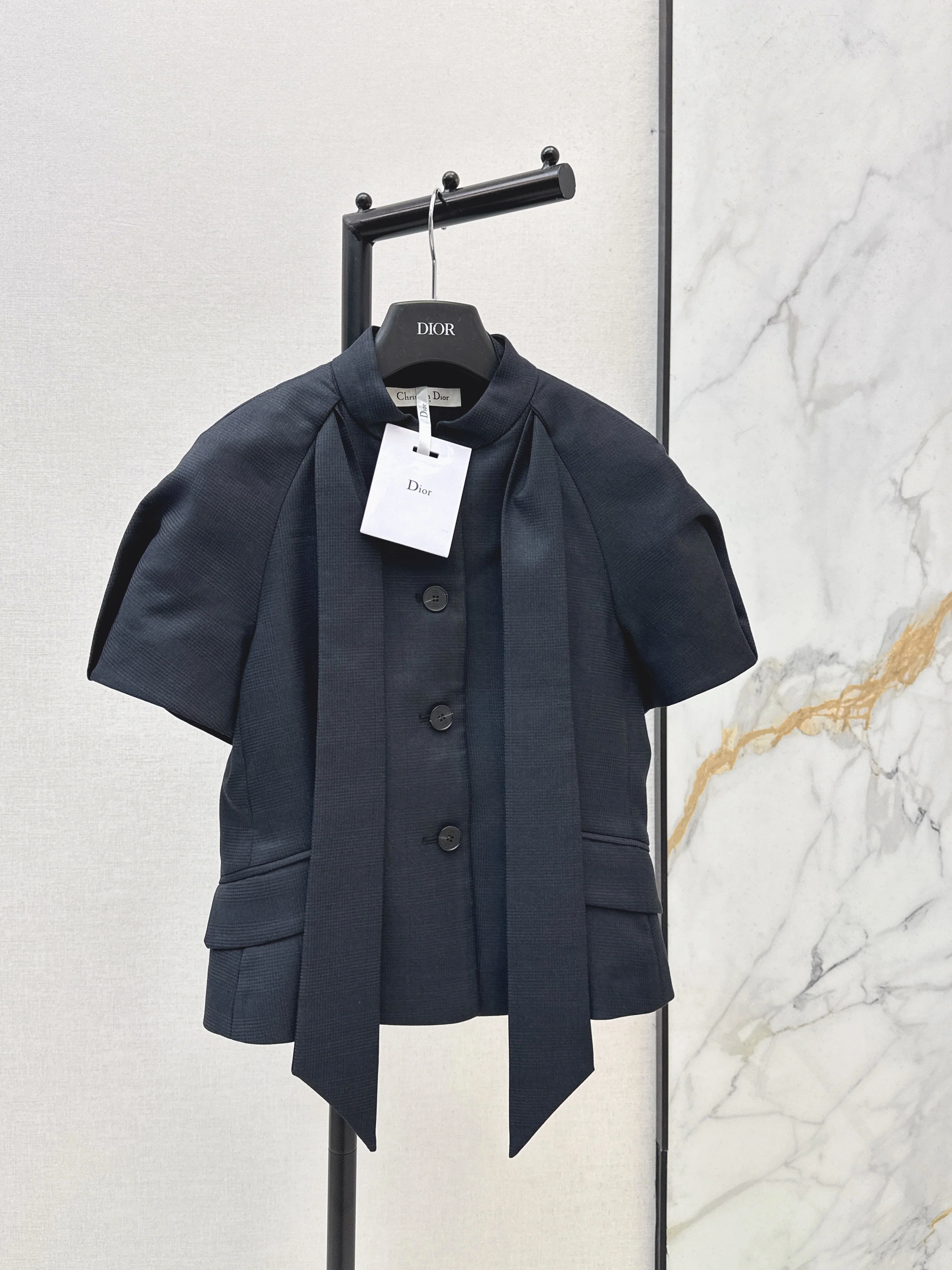 CD NEW ribbon short sleeve jacket