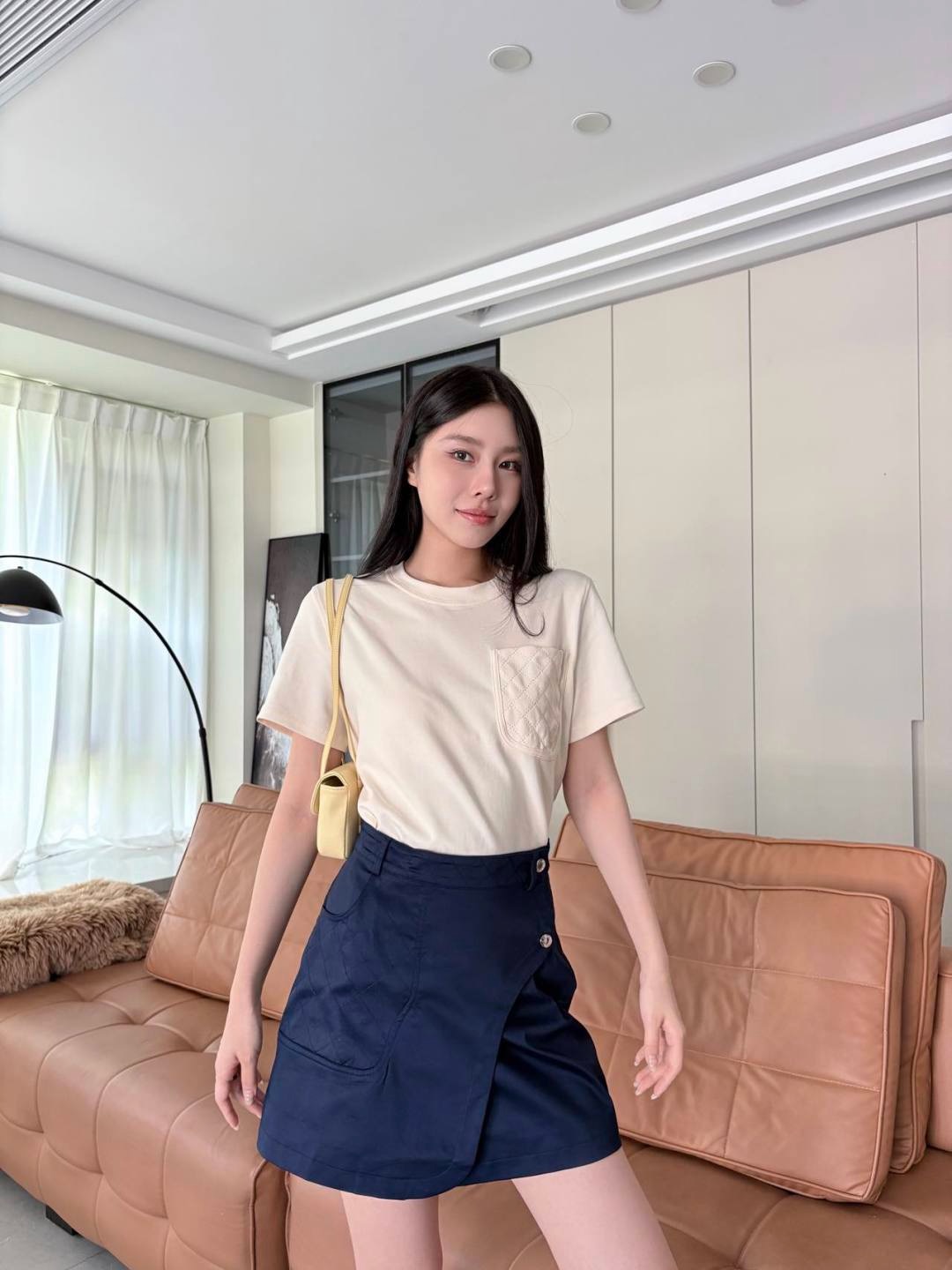 Herm New Side-button skirt