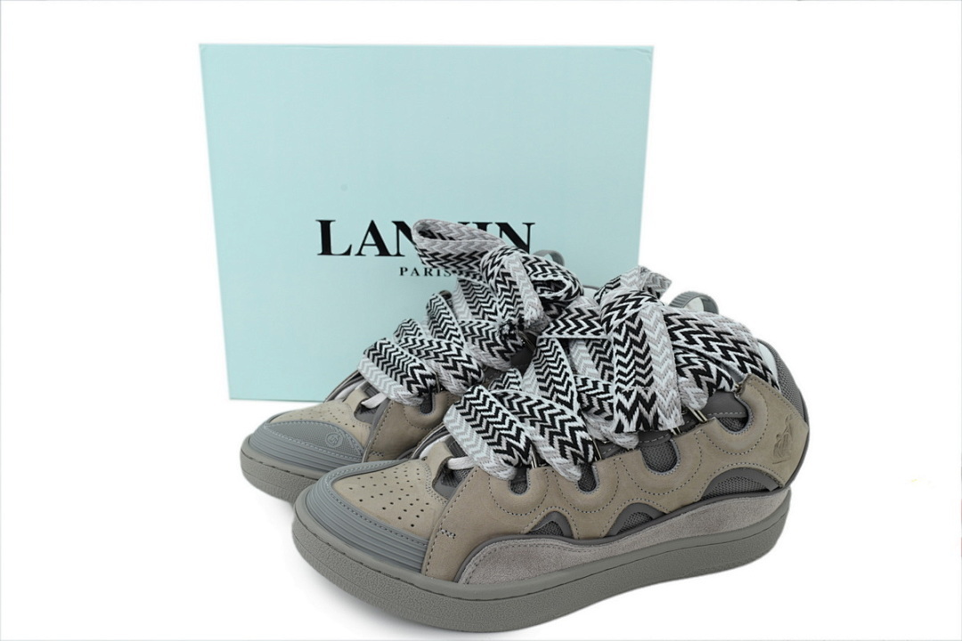 Lanvin Curb Sneakers Gray
