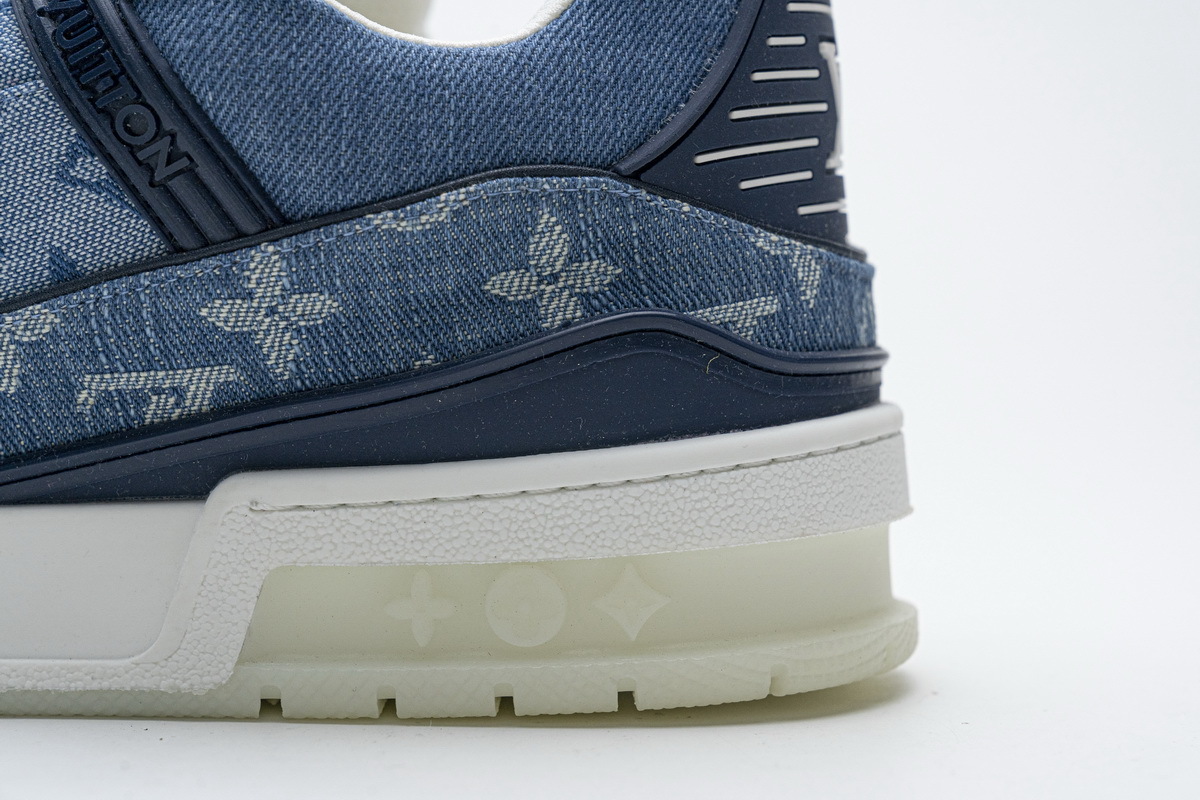 Pkkicks God Batch LOUIS VUITTON 20ss Trainer Blue Denim
