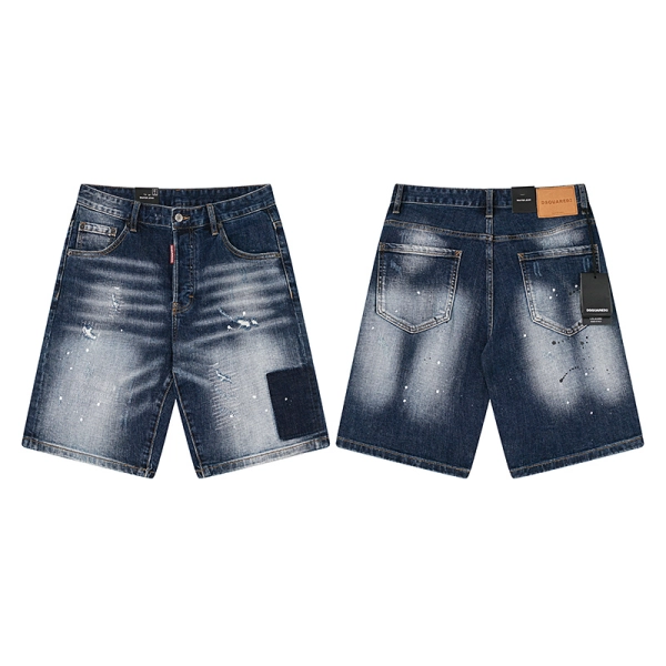 DSQUARED2 Micro Bullet Denim Shorts # 2056
