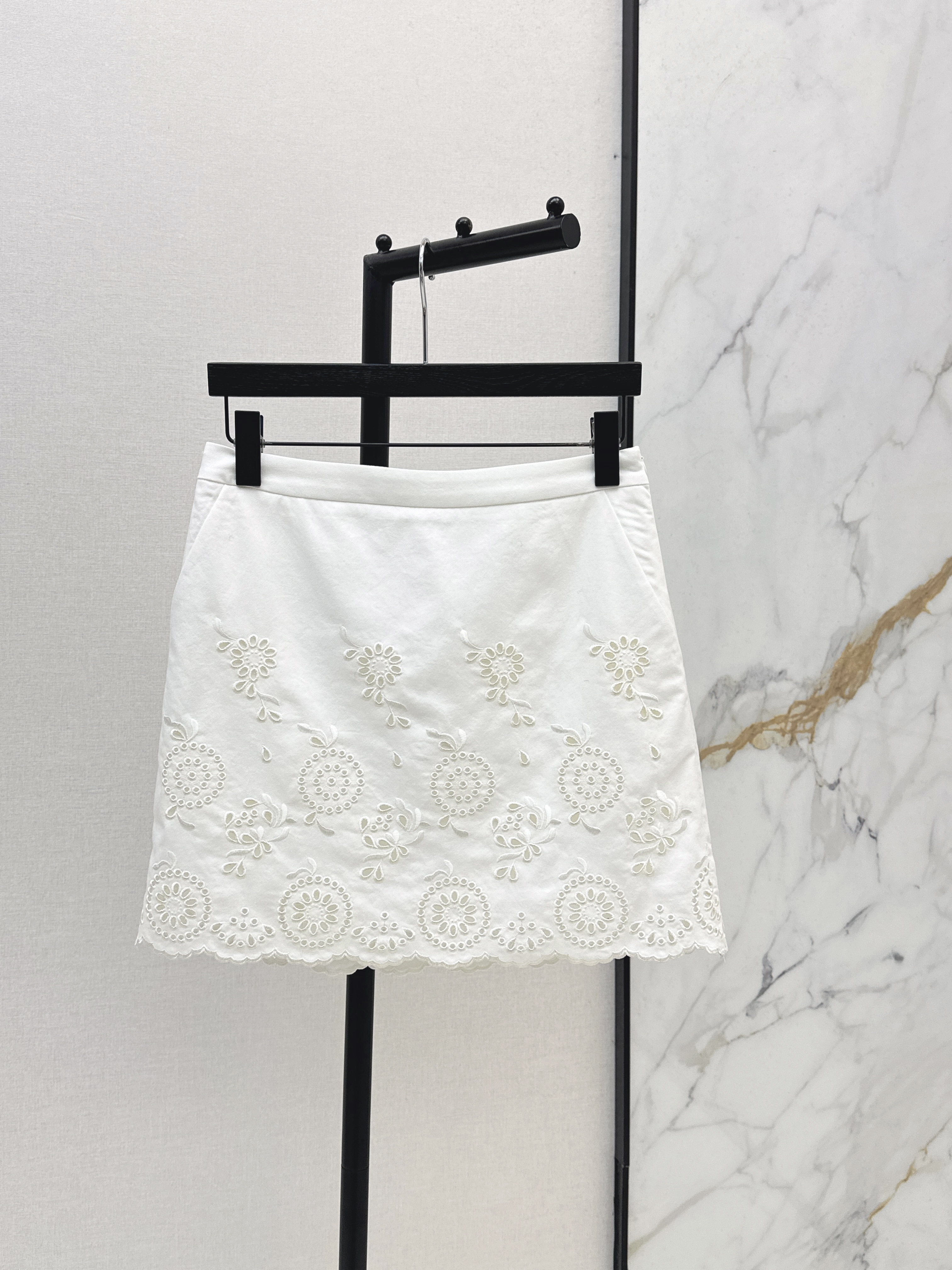 Chol New embroidery A-line skirt