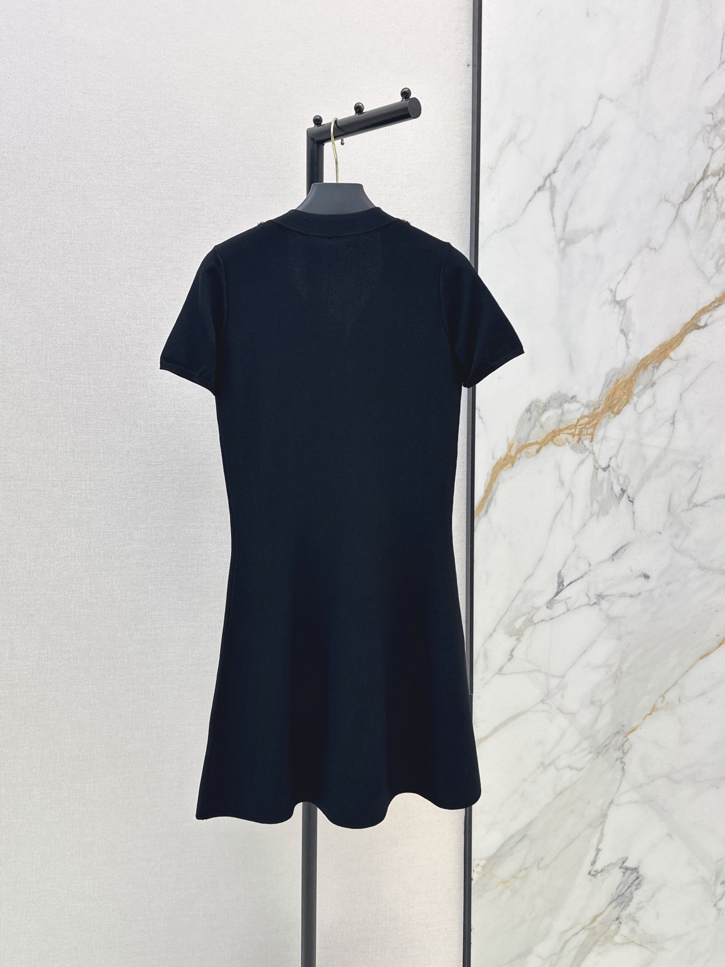 Val New Bow Tie Short Sleeve Dress