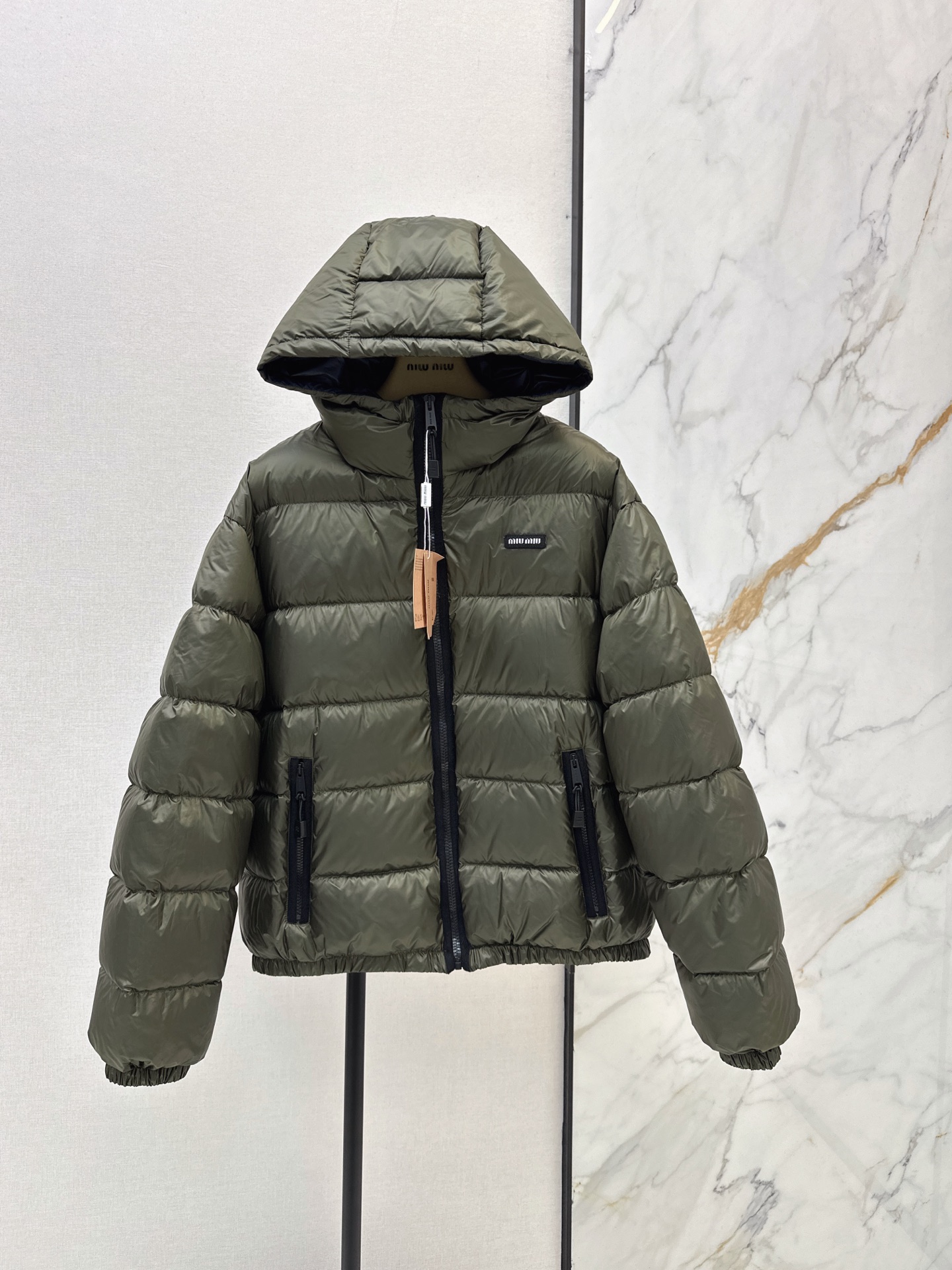 Miu New Hooded down jacket