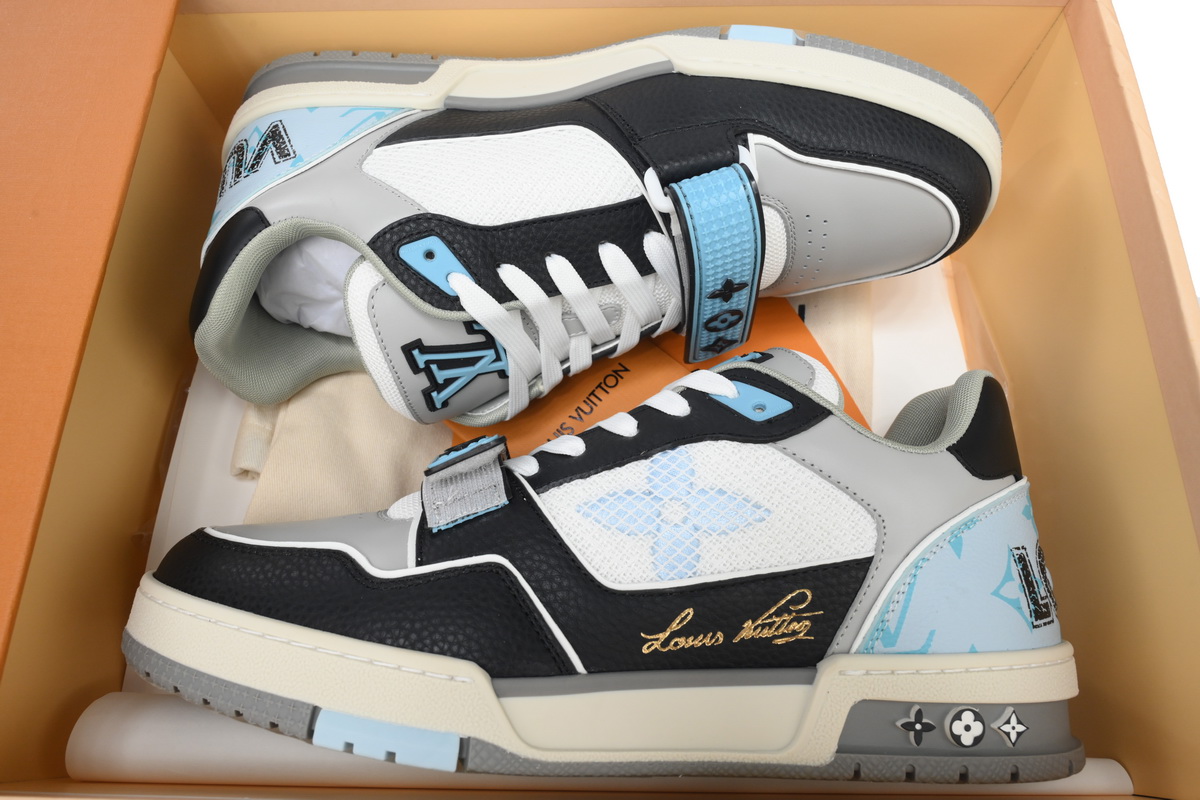 Pkkicks God Batch LOUIS VUITTON Trainer Black Blue