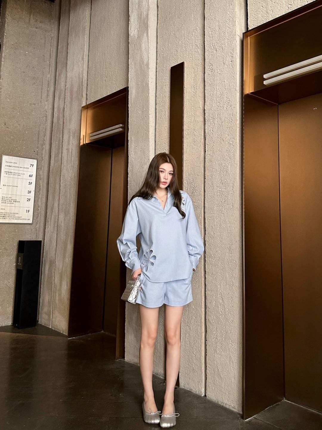 Fend New Hollow-out Embroidered Set