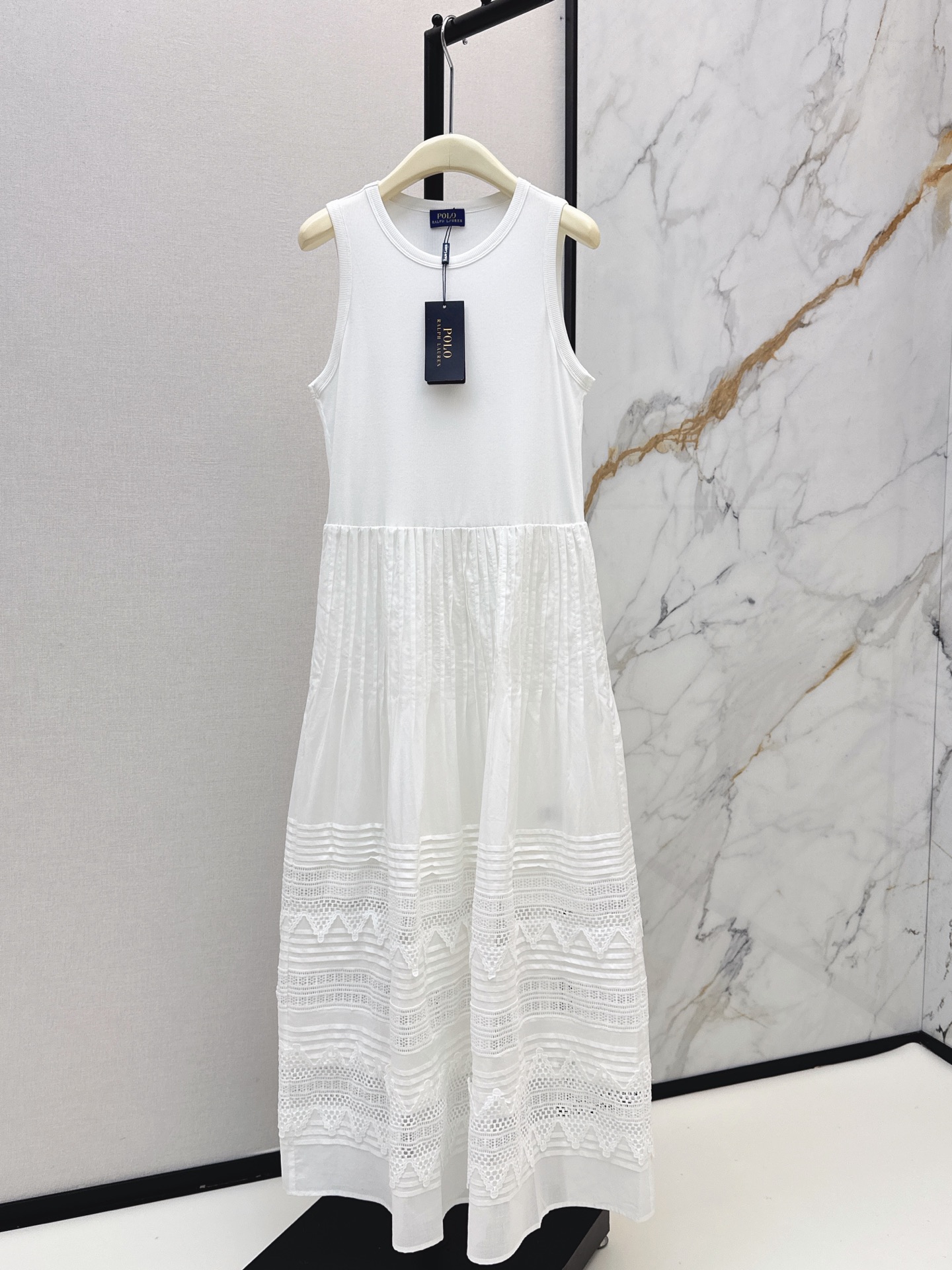 Ral New Lace Patchwork Vest Dress