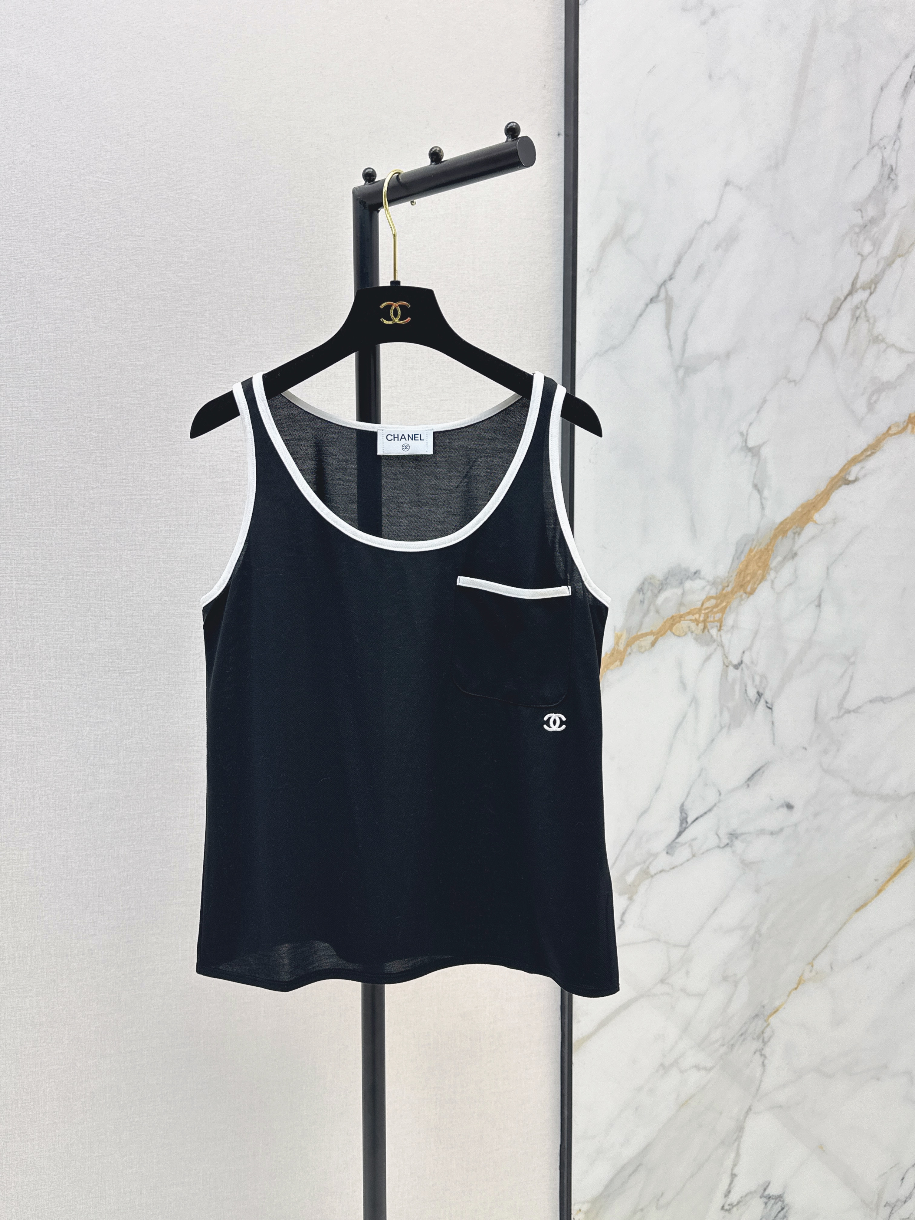 Chan New Color-blocking camisole
