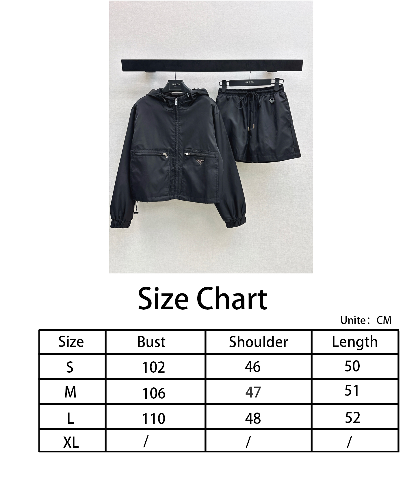 Pra NEW hooded jacket short sets