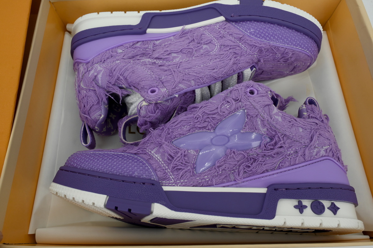 Pkkicks God Batch LOUIS VUITTON Plum Blossom Drilling Purple