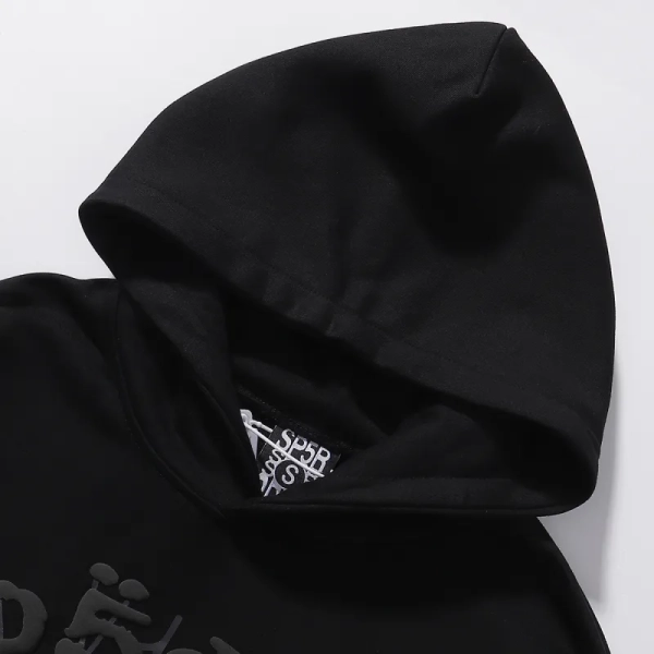 Sp5der Phantom Web Hoodie & Sweatpant Set Black