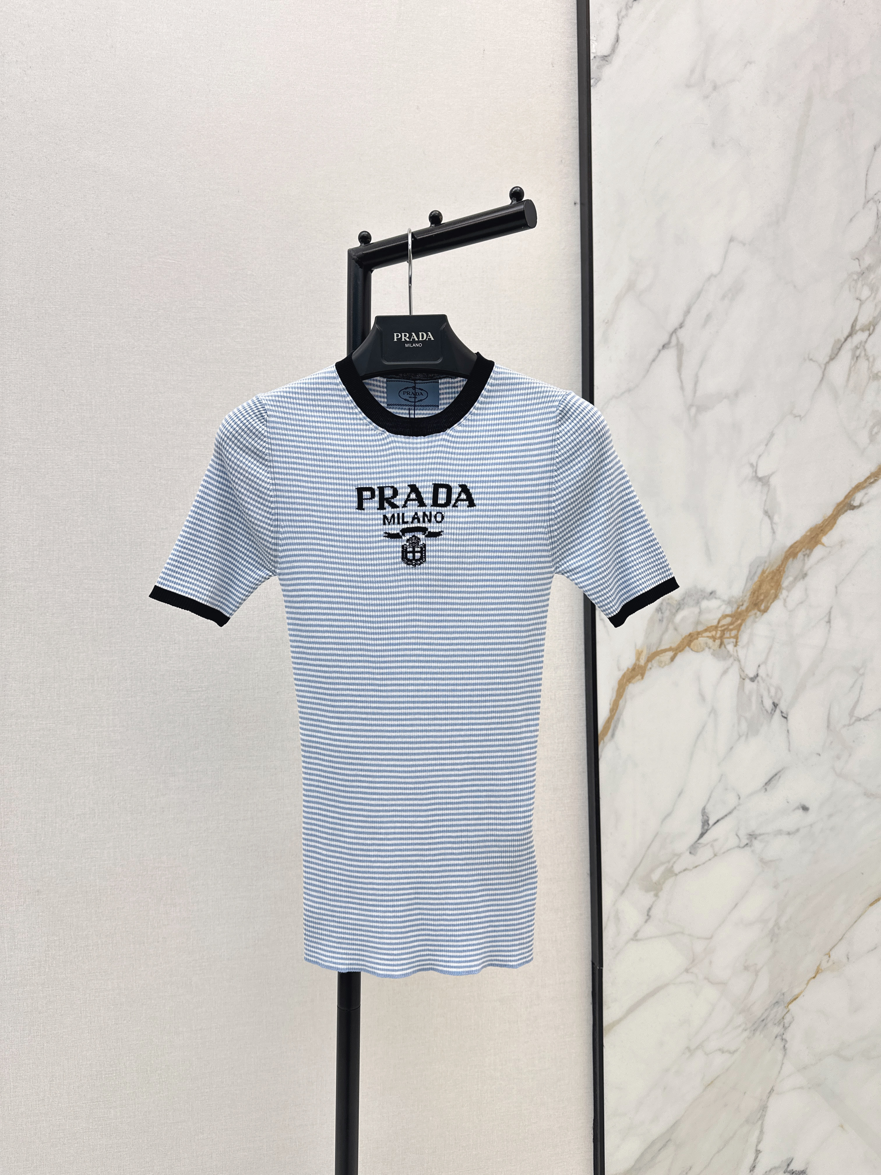 Pra New striped knitted top
