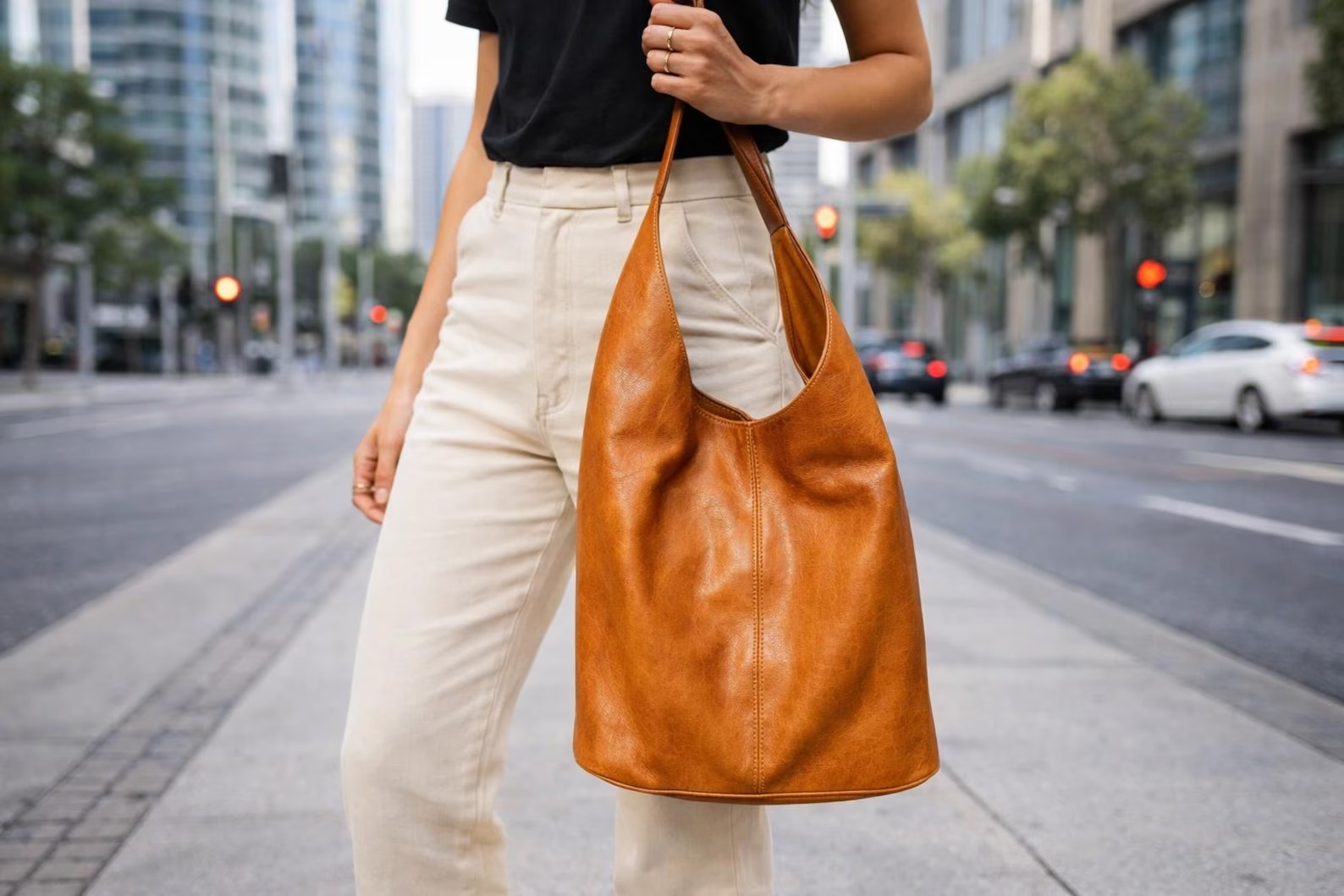 The Classic Leather Hobo Bag