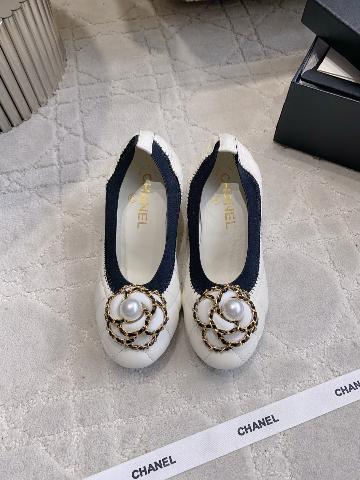 Chan New Camellia Ballet Shoes